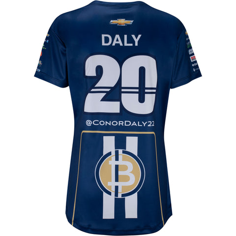 2023 Conor Daly Ladies Jersey in blue, back view