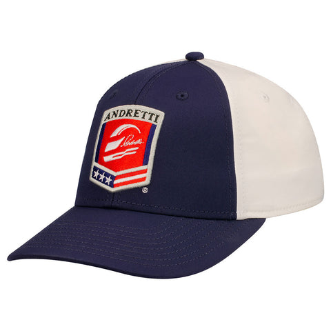 2022 Andretti Flex Hat in Navy and White - Front View