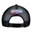 2023 Castroneves Personality Hat in black and pink, back view