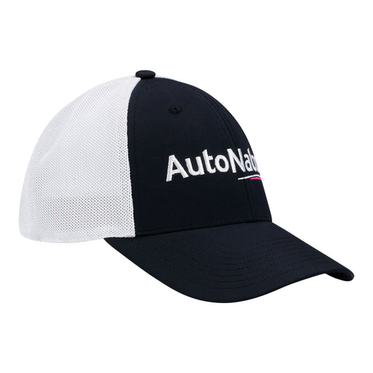 2023 Kyle Kirkwood Autonation Hat in black and white, side view