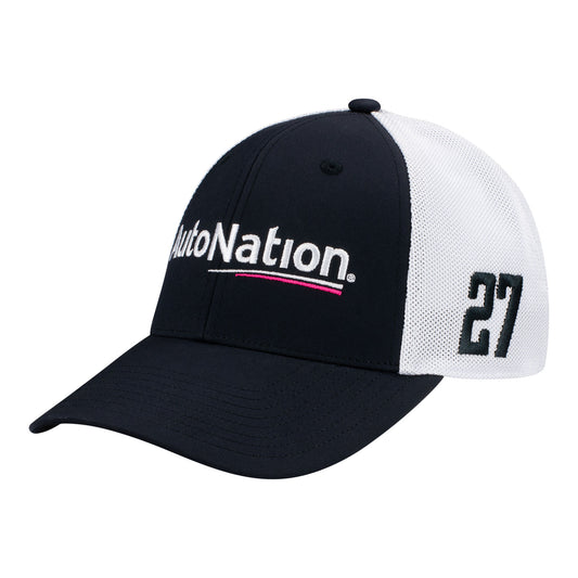 2023 Kyle Kirkwood Autonation Hat in black and white, front view