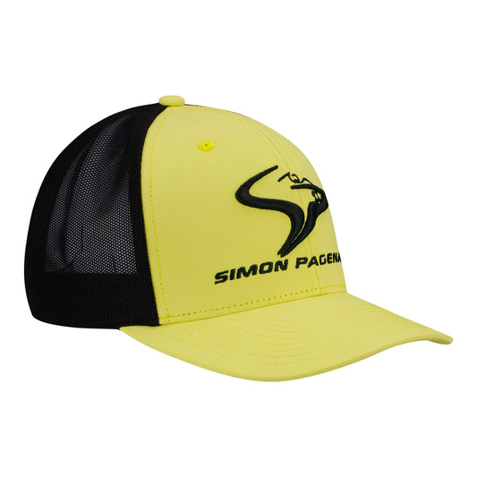 2023 Pagenaud Personal Logo Hat in yellow and black, side view