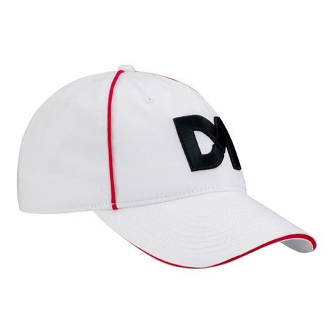 2023 David Malukas Personal Logo Hat in white, side view