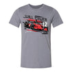 2023 Will Power Car Graphic Shirt in grey, front view
