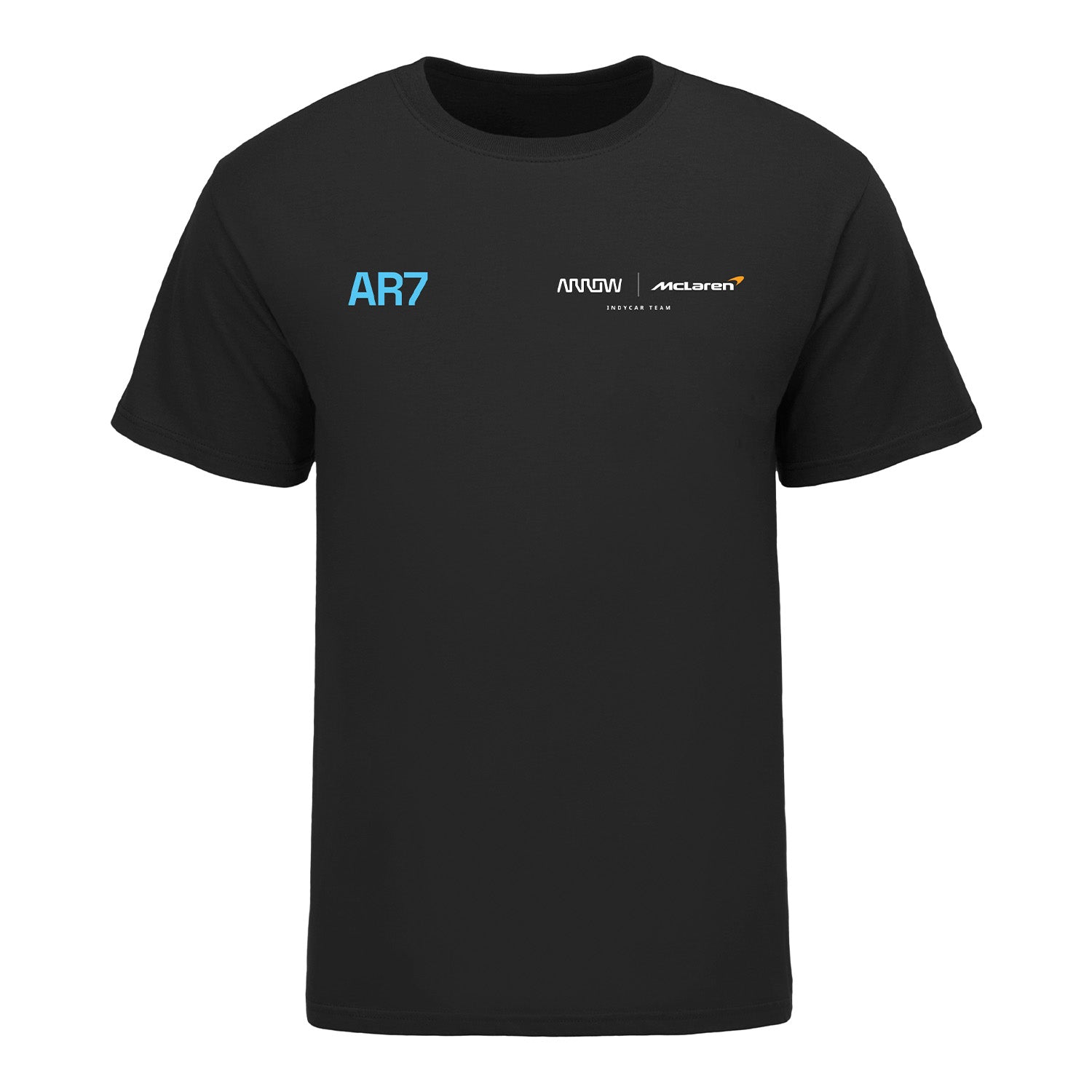 2023 Alexander Rossi Arrow Uniform Shirt in black, front view