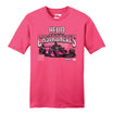 2023 Helio Castroneves Car Graphic Shirt in pink, front view