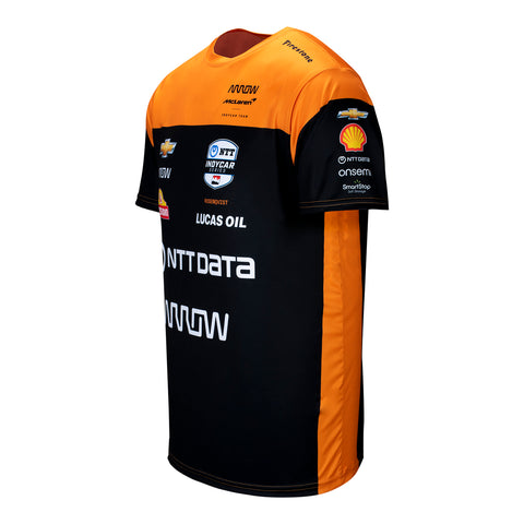 2023 Rosenqvist Men's Jersey in black and orange, side view
