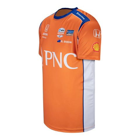 2023 Scott Dixon PNC Jersey in orange, side view