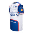 2023 Men's Palou Jersey in white and blue, side view