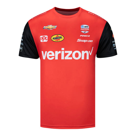 2023 Power Men's Jersey in red, front view