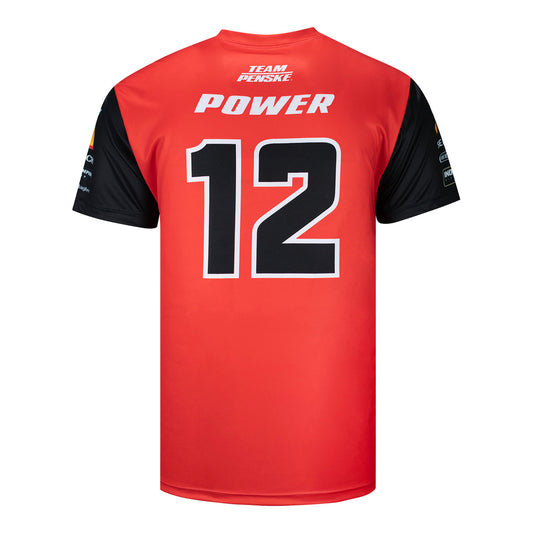 2023 Power Men's Jersey in red, back view