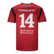 2023 Santino Ferrucci Jersey in red, back view