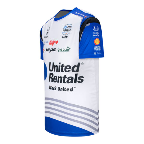 2023 Graham Rahal Jersey in blue/white, side view