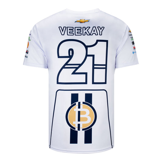 2023 Rinus Veekay Men's Jersey in white, back view