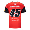 2023 Christian Lundgaard Men's Jersey in red, back view
