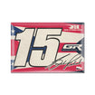 2022 Graham Rahal Magnet in Red, White & Blue- Front View