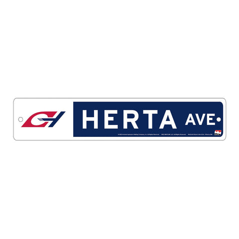 2023 Herta Street Sign in navy, front view