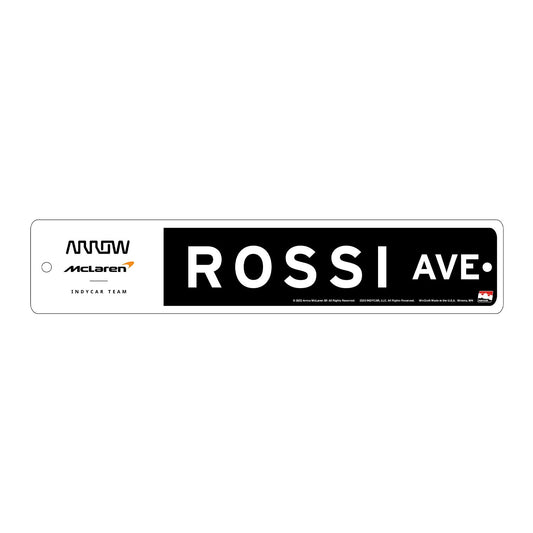 2023 Rossi Street Sign in black, front view