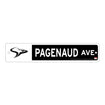 2023 Pagenaud Street Sign in black, front view