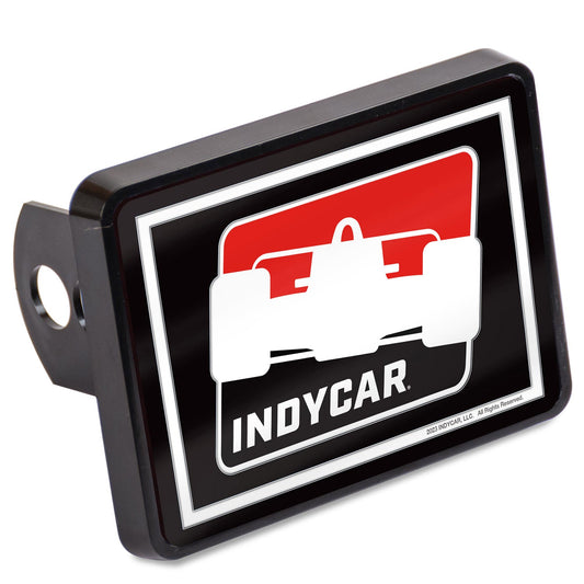 IndyCar Hitch Cover in black, front view