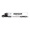 2023 NTT INDYCAR Series Team Transporter in white and black