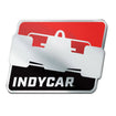 INDYCAR Auto Emblem in red, silver and black - front view