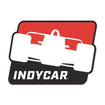 INDYCAR Hatpin in red, black and white - front view