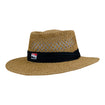 INDYCAR Men's Straw Hat in beige, side view