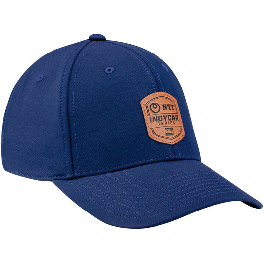 NTT INDYCAR Series Leather Patch Hat in Blue - Right Side View