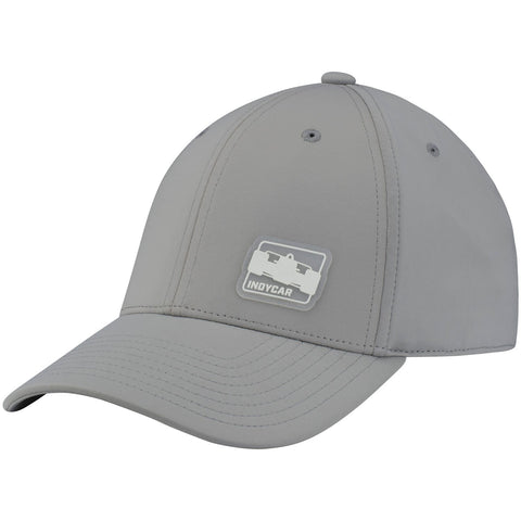 INDYCAR Clear Rubber Patch Performance Hat in Grey - Left Side View