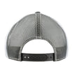 IndyCar Sonic Weld Flatbill Snapback in grey and white, back view