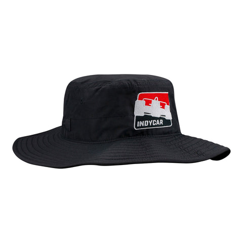 IndyCar Bucket Hat in black, side view