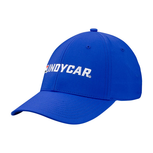 IndyCar Royal Flex Fit Hat in royal blue, front view