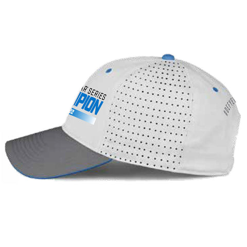 2022 NTT INDYCAR SERIES Champion Hat Blue & White - Left Side View