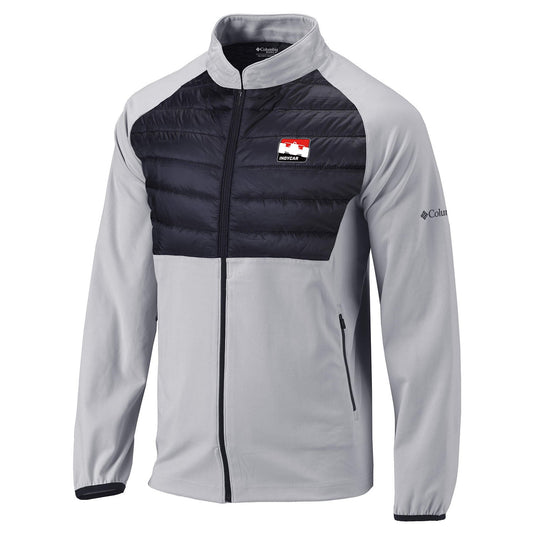 INDYCAR Columbia In The Element Jacket in Grey and Black - Front View