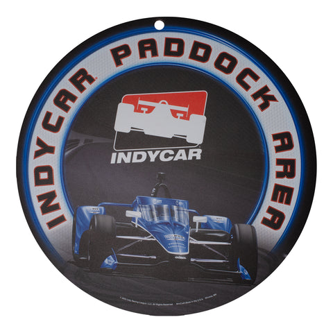 INDYCAR Round Sign in Blue and Black - Front View