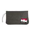 INDYCAR Crosshatch Wristlet in black, front view