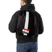 INDYCAR Team Stripe Drawstring Bag in black, back view
