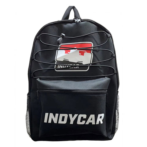 IndyCar Bungee Backpack in black, front view