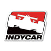 INDYCAR PVC Magnet in red, black and white - front view