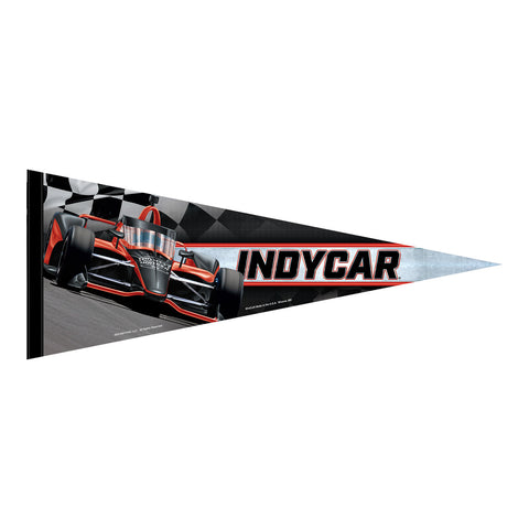 INDYCAR Pennant in red and black, front view