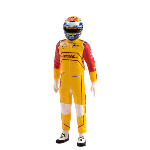 Romain Grosjean 1:18 Figurine in yellow, front view