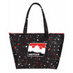 INDYCAR Vegan Leather Tote Bag in black, front view