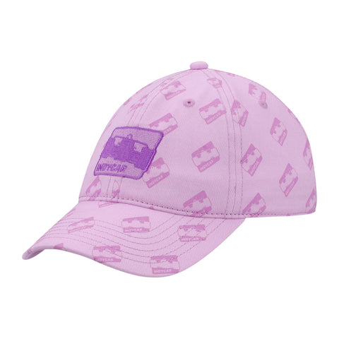 Indycar All Over Print Girls Hat in lavender, front view