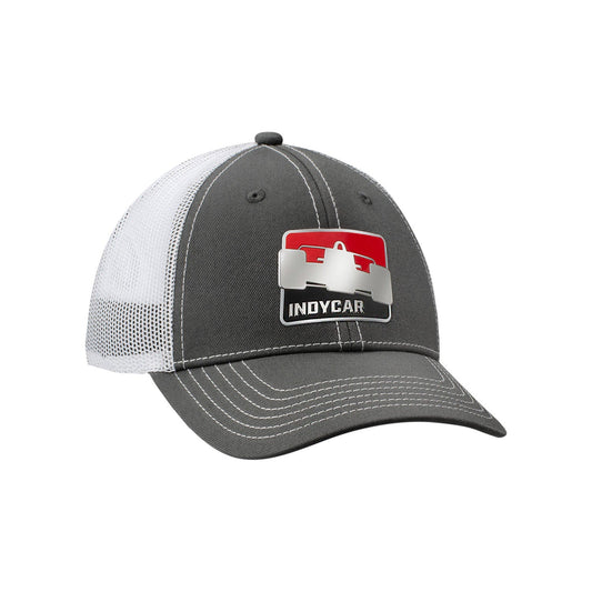 IndyCar Youth Sonic Weld Hat in charcoal and white, side view