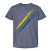 Youth INDYCAR 3 Stripe 2.0 T-Shirt in navy, front view