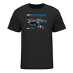 Youth NTT INDYCAR SERIES 2023 Schedule T-Shirt in Black - Front View