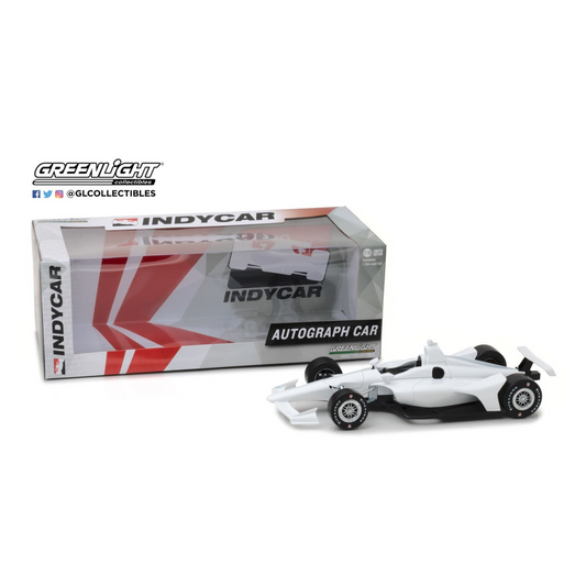 1:18 White INDYCAR Diecast Autographed by 2017 Starting Field in White - Left View